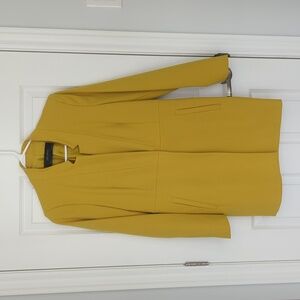 Zara Size M Bright Yellow Mustard Coat/blazer barely worn